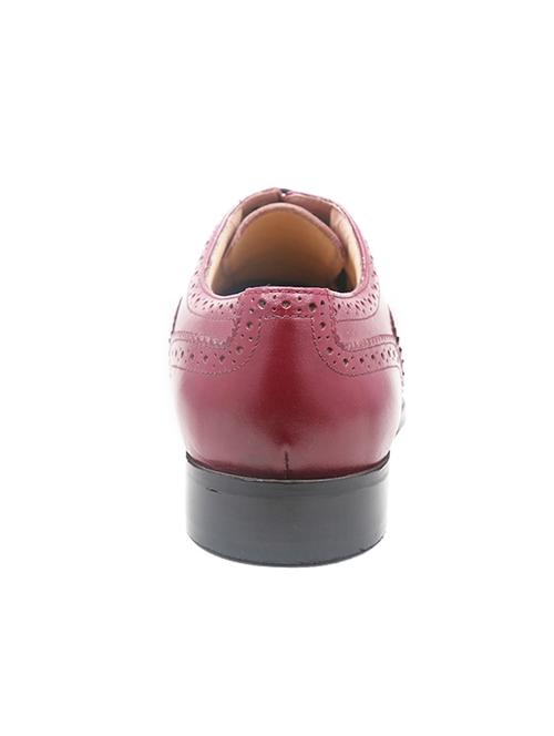 classic wing tip oxford lace up - red wine - 10451917 - Very Small Image - 1