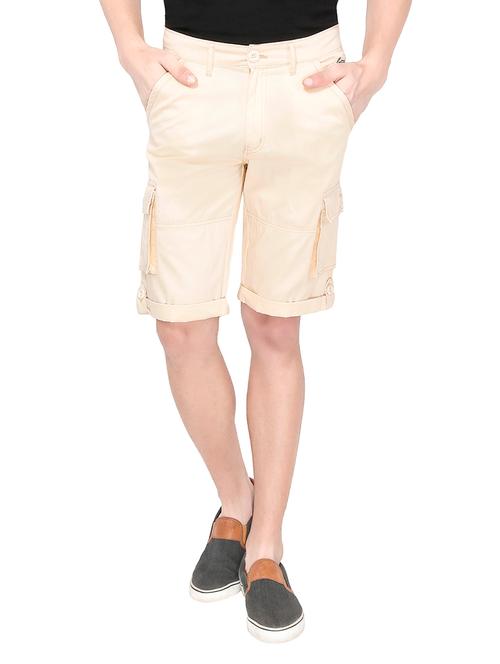 beige cotton shorts - 10452670 - Very Small Image - 1