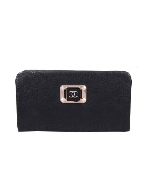 black leatherette clutch - 10452773 - Very Small Image - 1