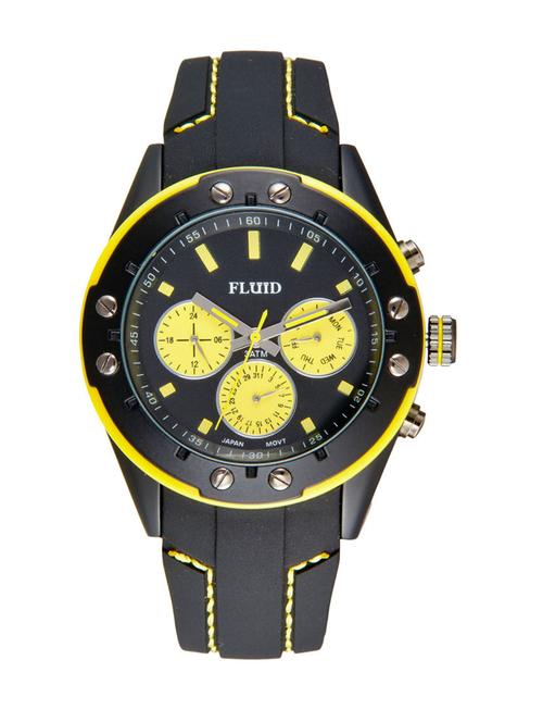 black color, pvc- silicone analog watch - 10453326 - Very Small Image - 1