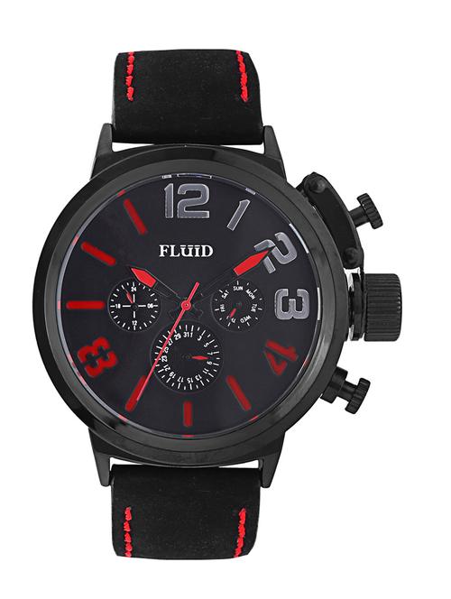 red color, pvc- silicone chronograph watch - 10453406 - Very Small Image - 1