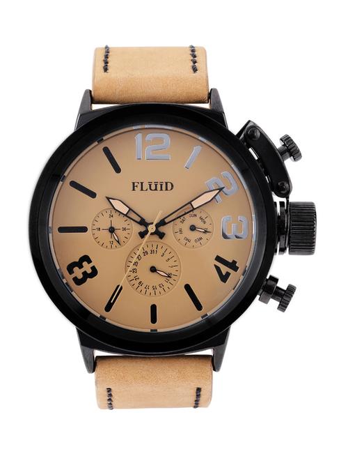 black color, pvc- silicone chronograph watch - 10453407 - Very Small Image - 1