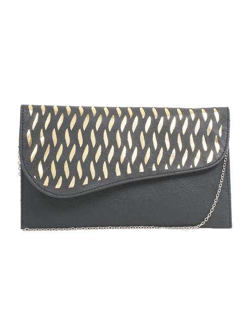 black leatherette clutch - 10454259 - Very Small Image - 1