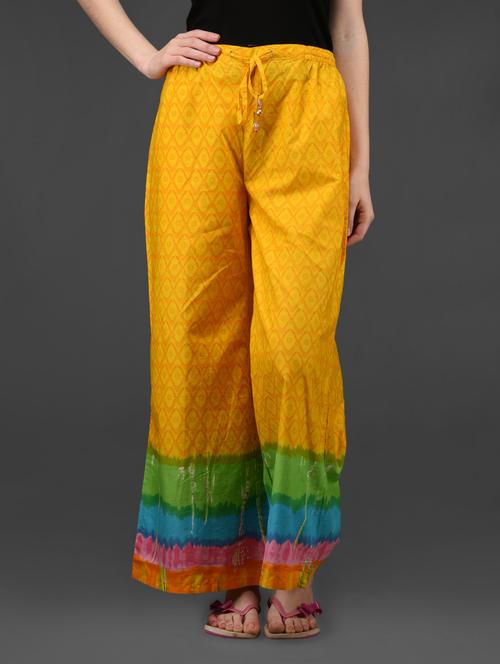 printed cotton palazzo - 1046319 - Very Small Image - 1