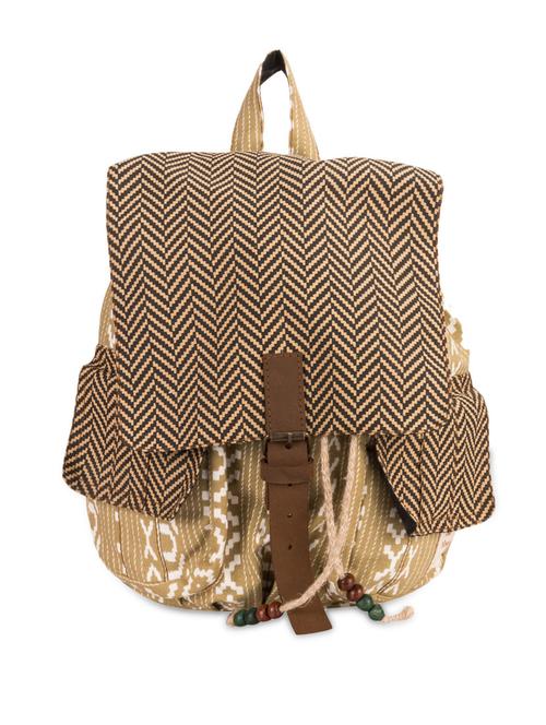ikat printed cotton canvas backpack - 1046861 - Very Small Image - 1
