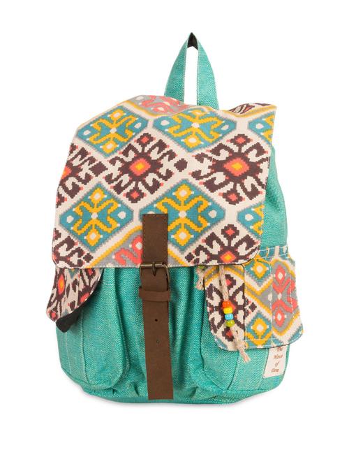 ikat printed cotton canvas backpack - 1046862 - Very Small Image - 1