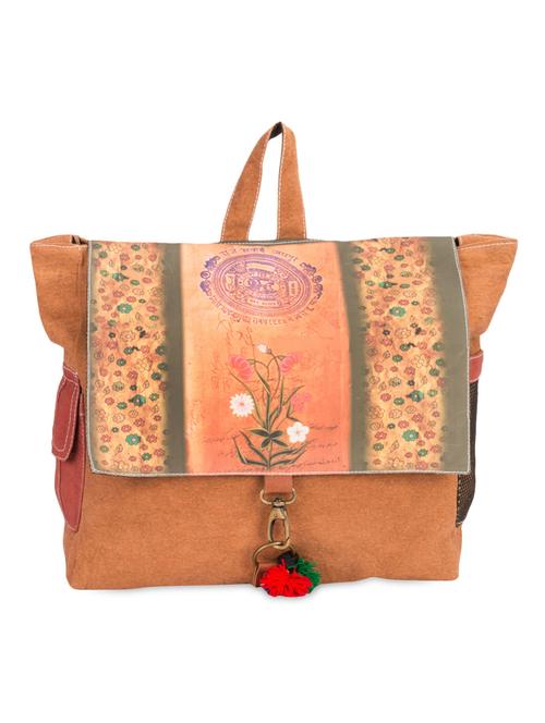 floral printed cotton canvas backpack - 1046872 - Very Small Image - 1