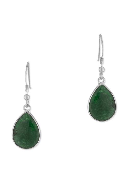 silver metal drop earrings - 10469023 - Very Small Image - 1