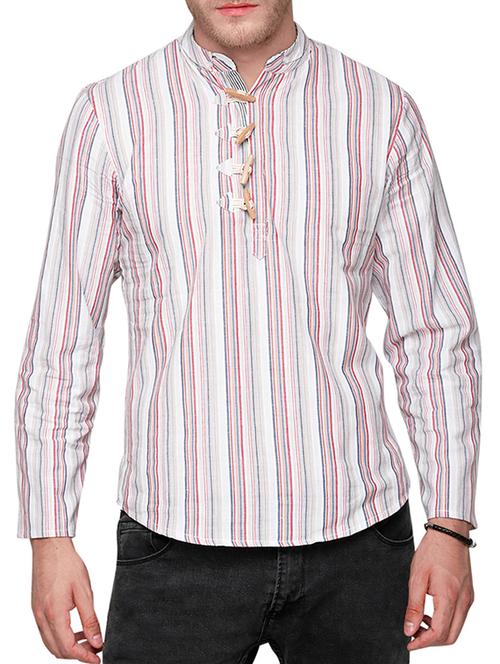 multi colored cotton casual shirt - 10469364 - Very Small Image - 1
