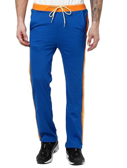 blue cotton track pant - 10471491 - Very Small Image - 1