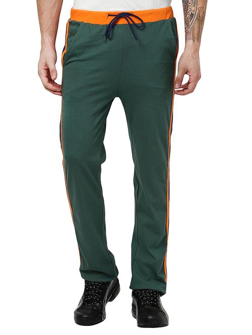 green cotton track pant - 10471495 - Very Small Image - 1