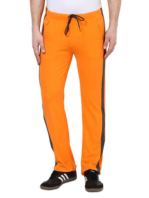 orange cotton full length track pant - 10471506 - Very Small Image - 1