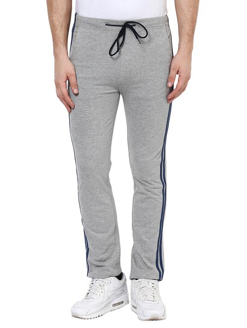 grey cotton track pant - 10471516 - Very Small Image - 1