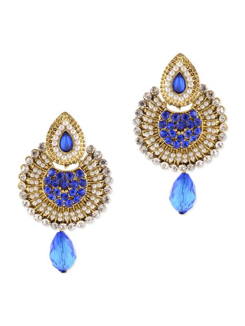 blue metal alloy earring - 10475228 - Very Small Image - 1