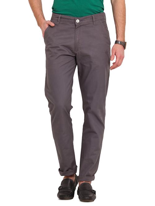 grey colored, cotton trouser - 10478617 - Very Small Image - 1