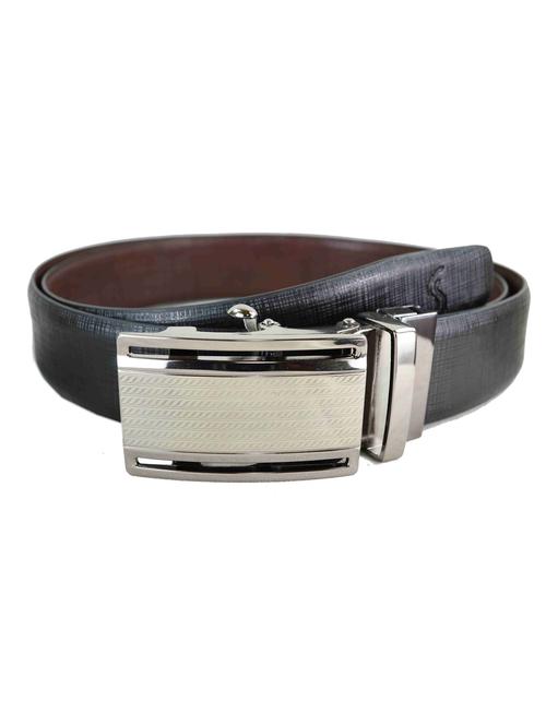 Black, brown colored leather belt - 10486980 - Very Small Image - 1