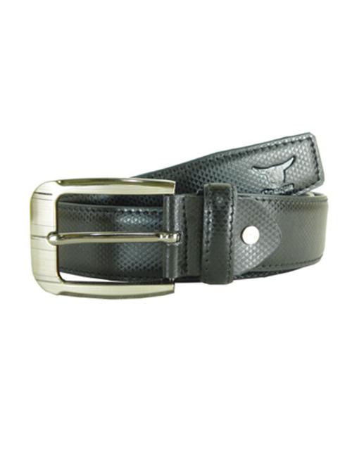 Black colored leather belt - 10487000 - Very Small Image - 1