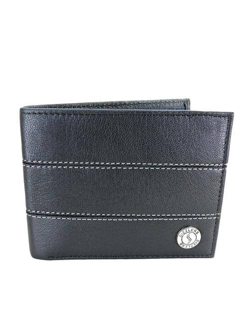 Black colored leather wallet - 10487152 - Very Small Image - 1