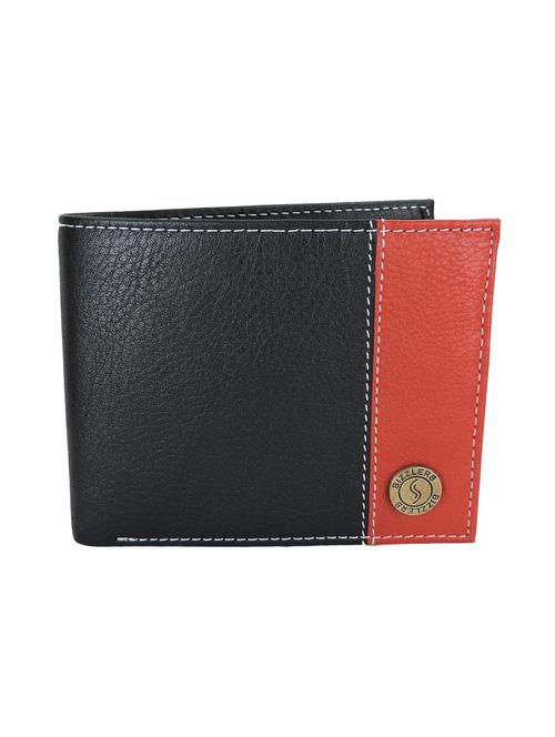 Black, Red colored leather wallet - 10487157 - Very Small Image - 1