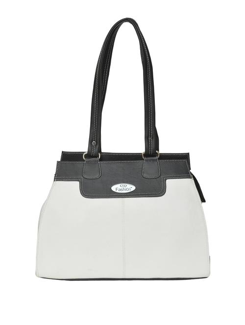 white leatherette handbag - 10493392 - Very Small Image - 1