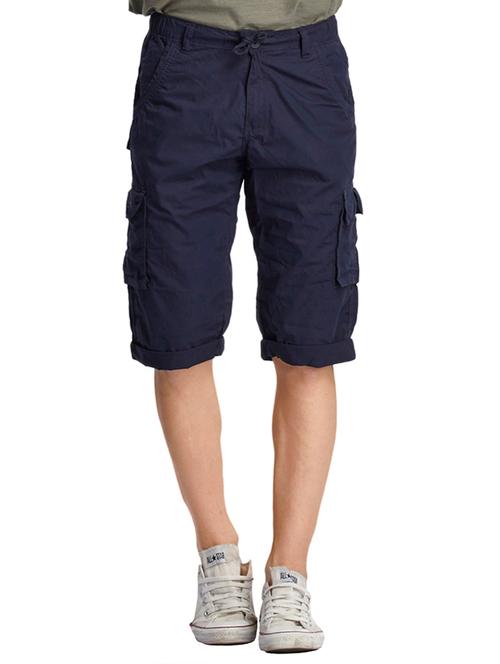 dark blue cotton three fourths - 10493633 - Very Small Image - 1