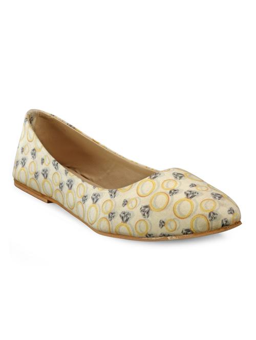 beige leatherette slip on ballerina - 10494857 - Very Small Image - 1