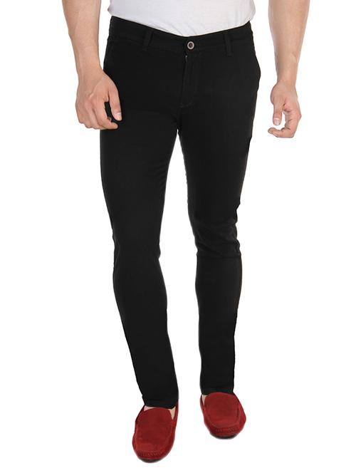 black cotton chinos - 10496936 - Very Small Image - 1