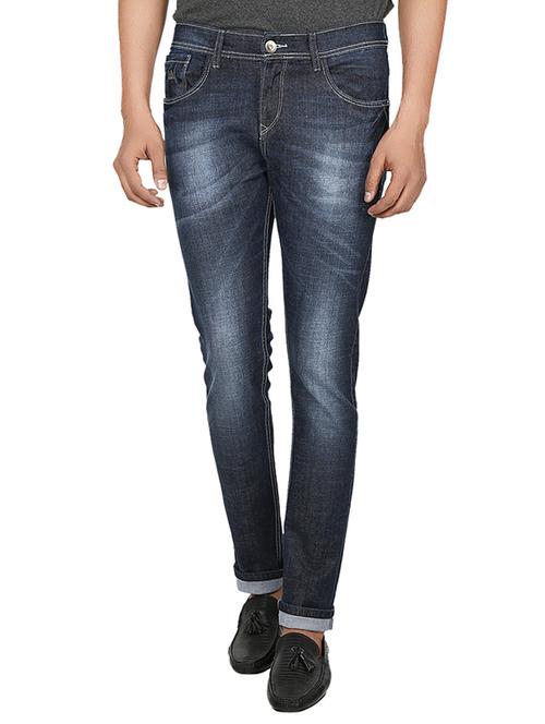 blue heavy washed jeans - 10497066 - Very Small Image - 1