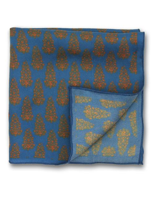 chokore blue silk handkerchief - 10498554 - Very Small Image - 1