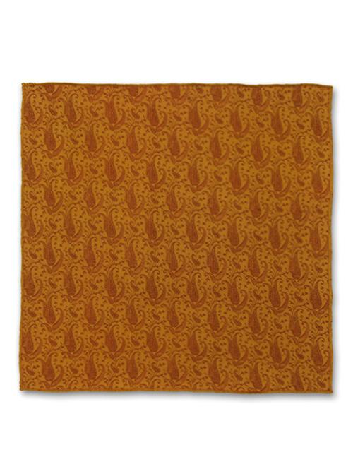 chokore orange brocade silk handkerchief - 10498593 - Very Small Image - 1