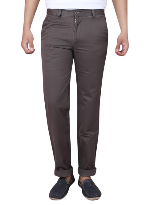 grey cotton trouser - 10501423 - Very Small Image - 1