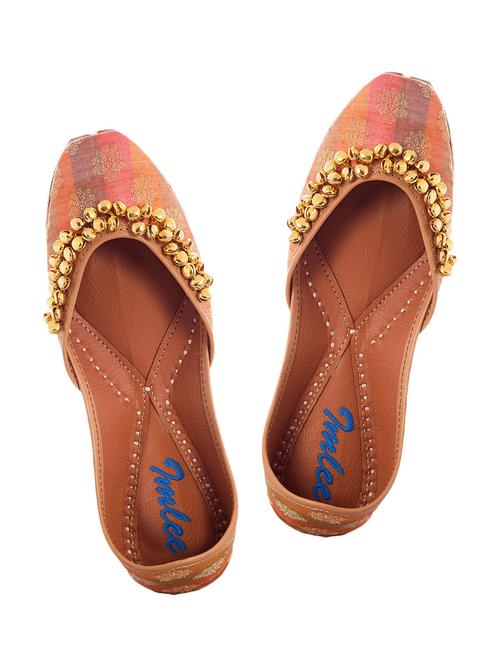 imlee multicoloured brocade embellished mojris - 10501860 - Very Small Image - 1