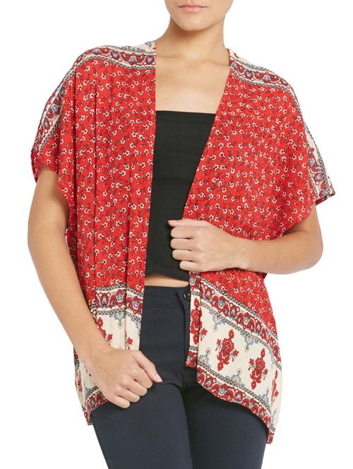 multicolor viscose shrug - 10511835 - Very Small Image - 1
