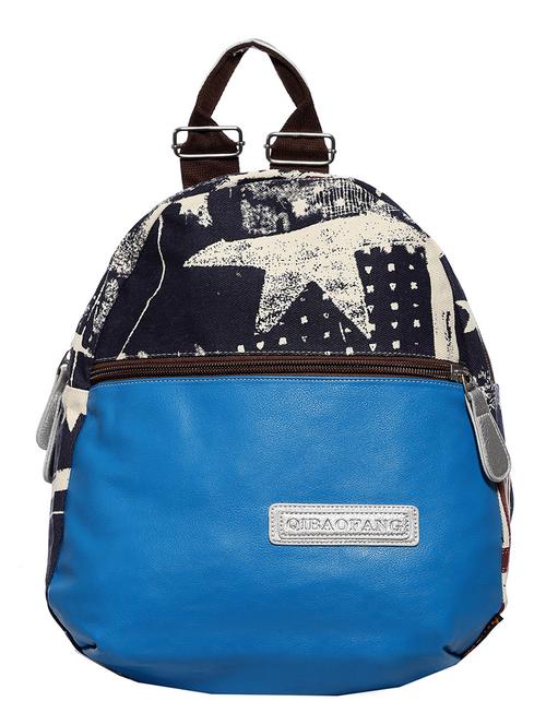 blue leatherette (pu) regular backpack - 10514206 - Very Small Image - 1