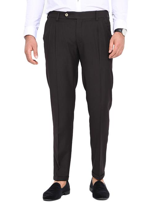 black cotton chinos - 10520663 - Very Small Image - 1