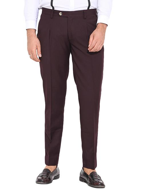 red cotton chinos - 10520667 - Very Small Image - 1