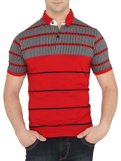 red cotton blend tshirt - 10522395 - Very Small Image - 1