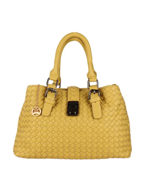 yellow leatherette satchel - 10522641 - Very Small Image - 1