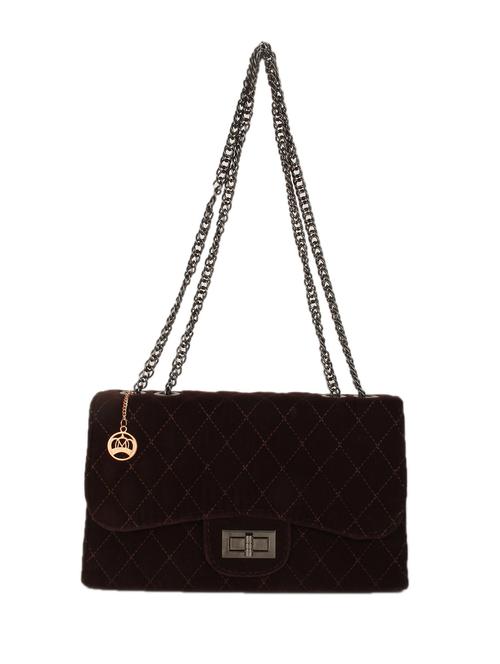 coffee leatherette satchel - 10522650 - Very Small Image - 1