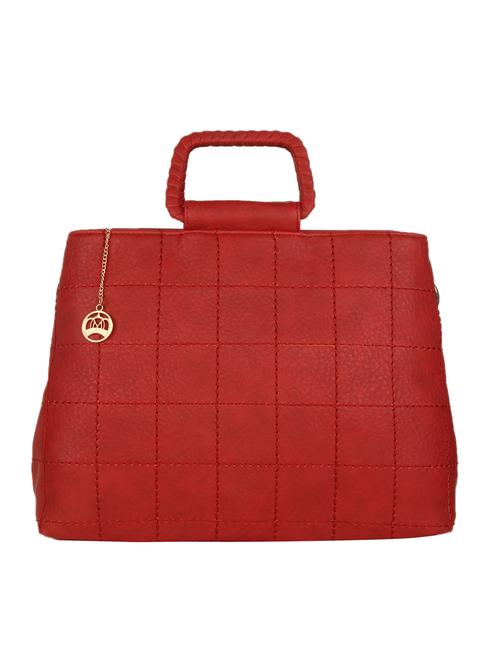 red leatherette satchel - 10522655 - Very Small Image - 1