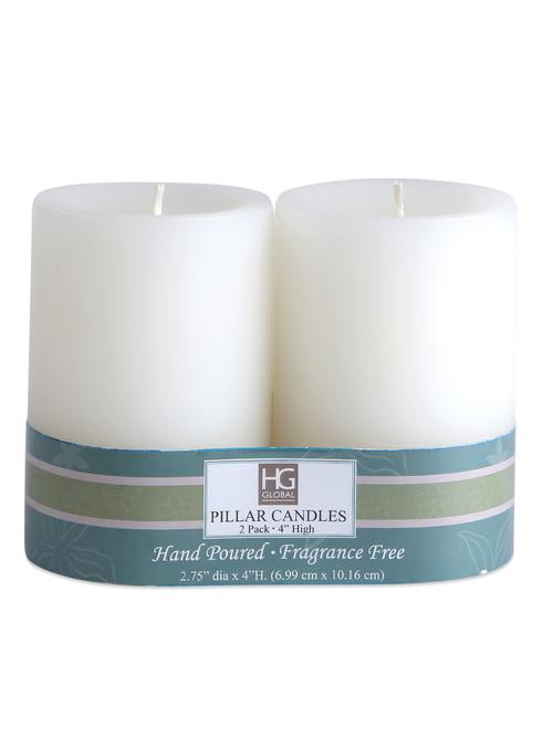 unscented pillar candles (set of 2) - 1052432 - Very Small Image - 1