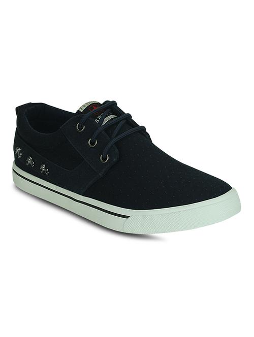 blue canvas lace up sneakers - 10529722 - Very Small Image - 1