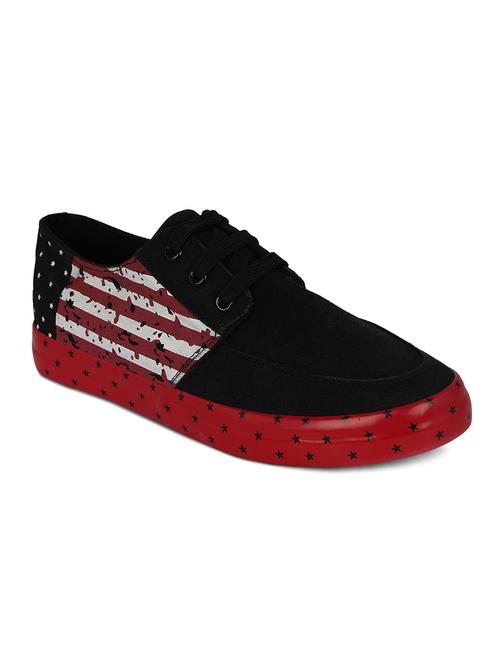black canvas lace up sneakers - 10529737 - Very Small Image - 1