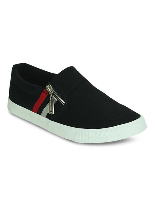black canvas casual slip on - 10529745 - Very Small Image - 1
