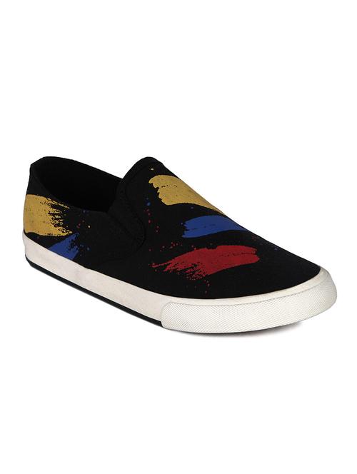 black canvas slip on sneakers - 10529856 - Very Small Image - 1