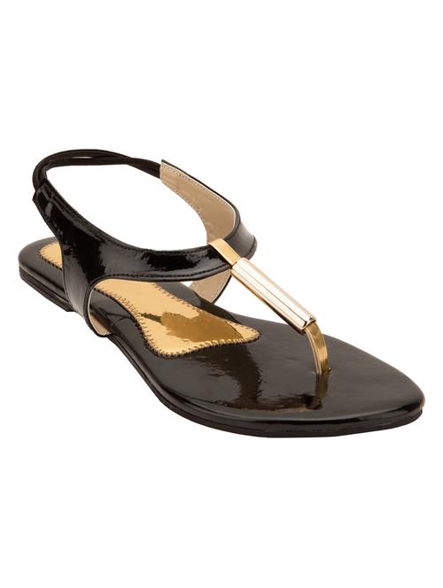 black leatherette sandals - 10530384 - Very Small Image - 1