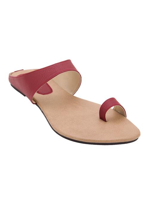 red leatherette sandal - 10530389 - Very Small Image - 1