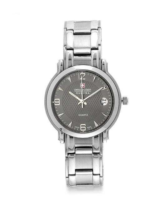 swiss military stainless steel blk unisex swiss movement watch - 10530614 - Very Small Image - 1