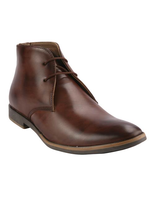 brown leatherette ankle boots - 10531614 - Very Small Image - 1