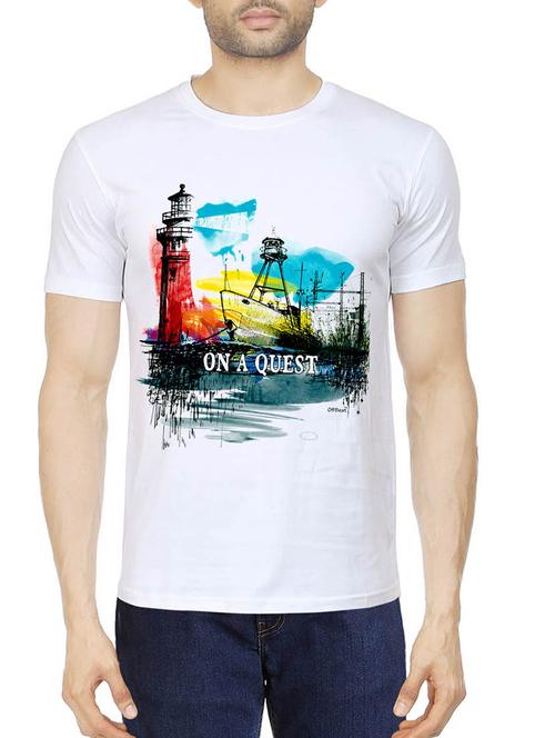 offbeat white tshirt - 10532171 - Very Small Image - 1